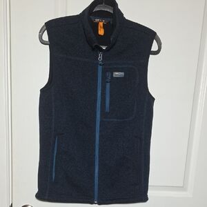 Orvis Trout Bum Navy Fleece Vest Mens Size Small